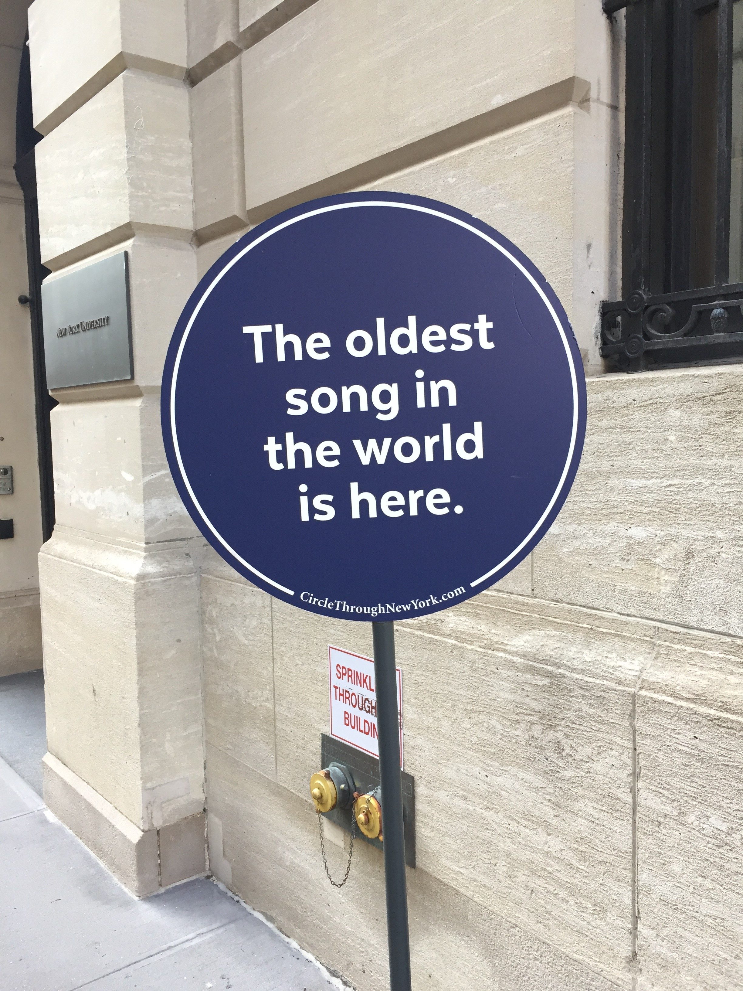 The oldest song . . .