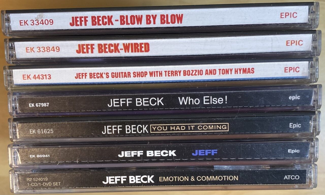 A selection of Jeff Beck CDs